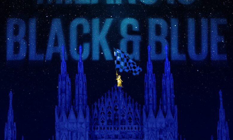 إنتر لون ميلان الإيطالية باللونين الأسود والأزرق وتغلب على ميلان بهدف نظيف