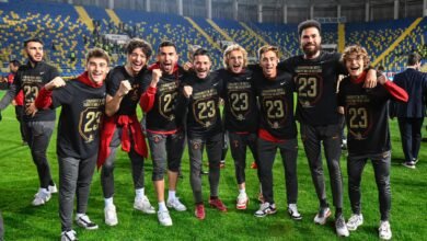 احتفل لاعبو غلطة سراي باللقب 23 بعد غيابه عن خزائنهم منذ 3سنوات