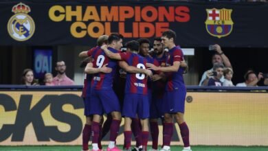 برشلونة يهزم ريال مدريد بثلاثية نظيفة