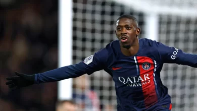 احتفل ديمبيلي مع باريس سان جيرمان بهزيمة قاسية بحق موناكو