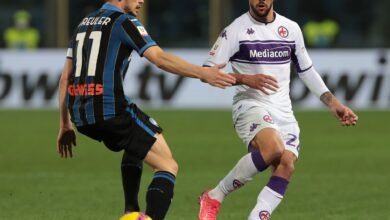 يواجه فيورنتينا غريمه أتالانتا في نصف نهائي كأس إيطاليا الثاني