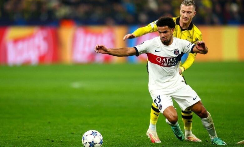 يواجه باريس سان جيرمان، بوروسيا دورتموند في ذهاب نصف نهائي دوري أبطال أوروبا