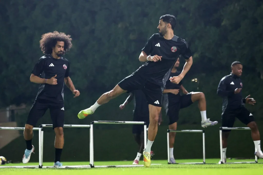 مباراة قطر وفلسطين